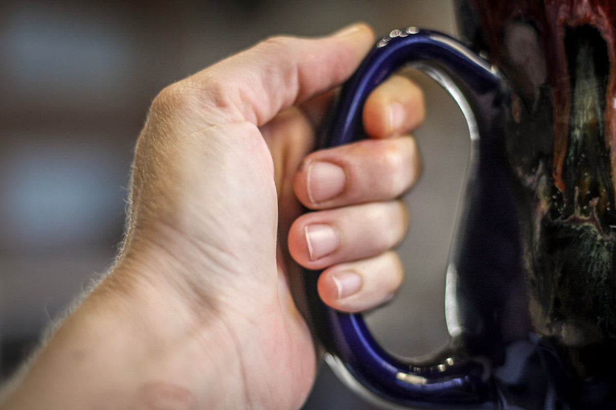 04-A Molten Strata Gourd Mug - TOP SHELF, 23 oz.