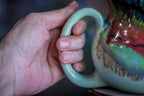 06-B Aqua Rainbow Grotto Flared Mug, 22 oz.