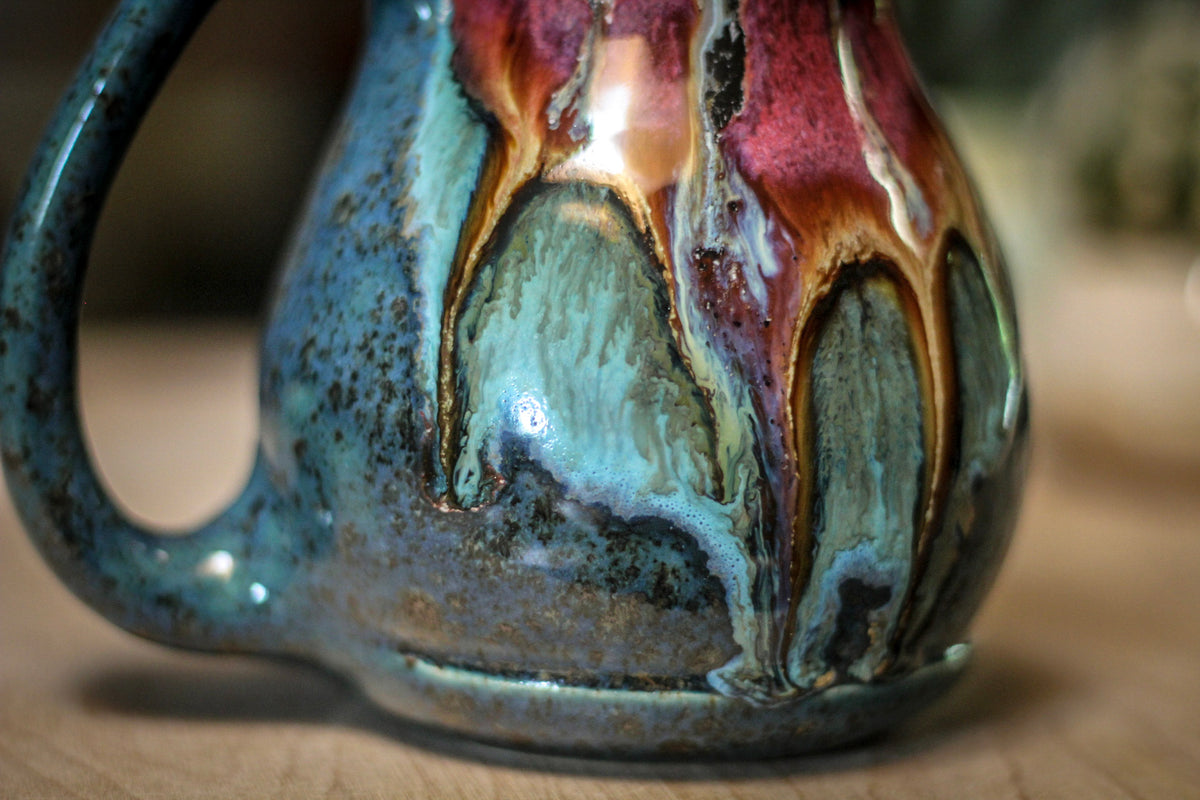 04-A Pink Moon Barely Flared Acorn Mug - TOP SHELF MISFIT, 25 oz.