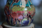 04-A Purple Rainbow Grotto Flared Acorn Mug - TOP SHELF, 21 oz.