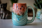 05-D Coral Meadow Textured Mug, 15 oz.