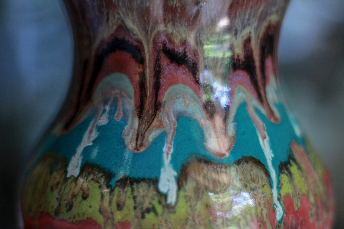 04-A Purple Rainbow Grotto Flared Acorn Mug - TOP SHELF, 21 oz.