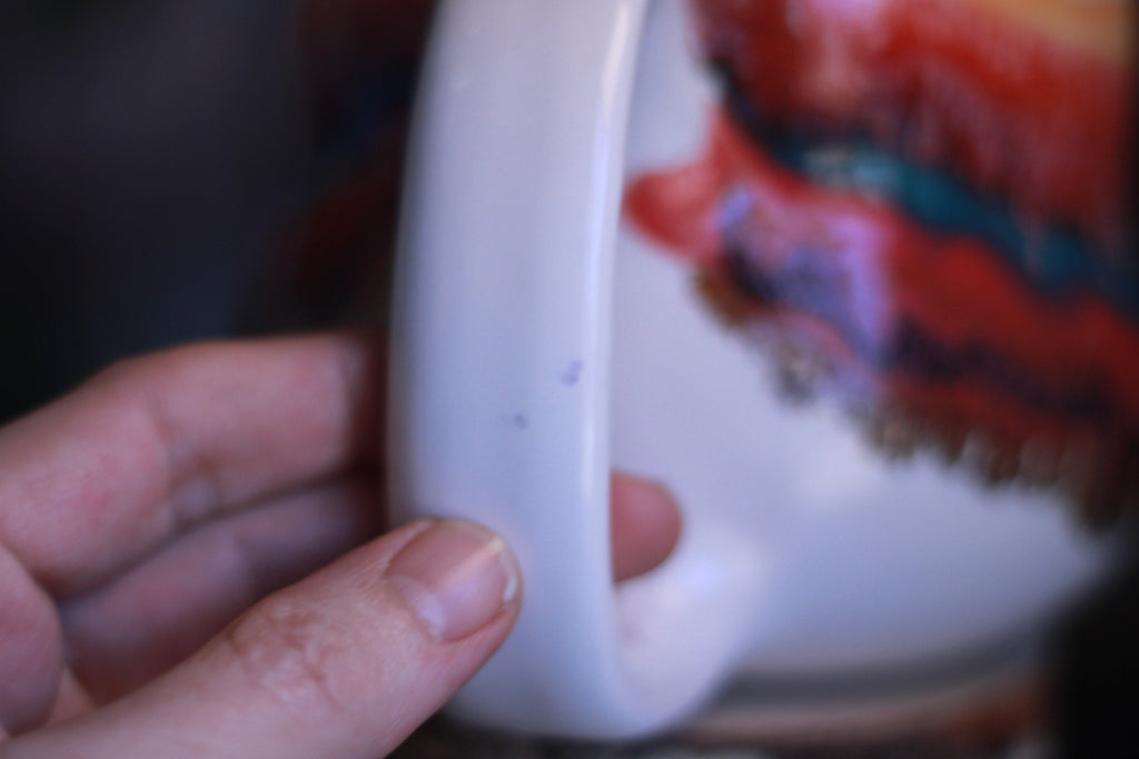 05-B Painted Desert Notched Squat Gourd Mug - MINOR MISFIT, 28 oz. - 10% off