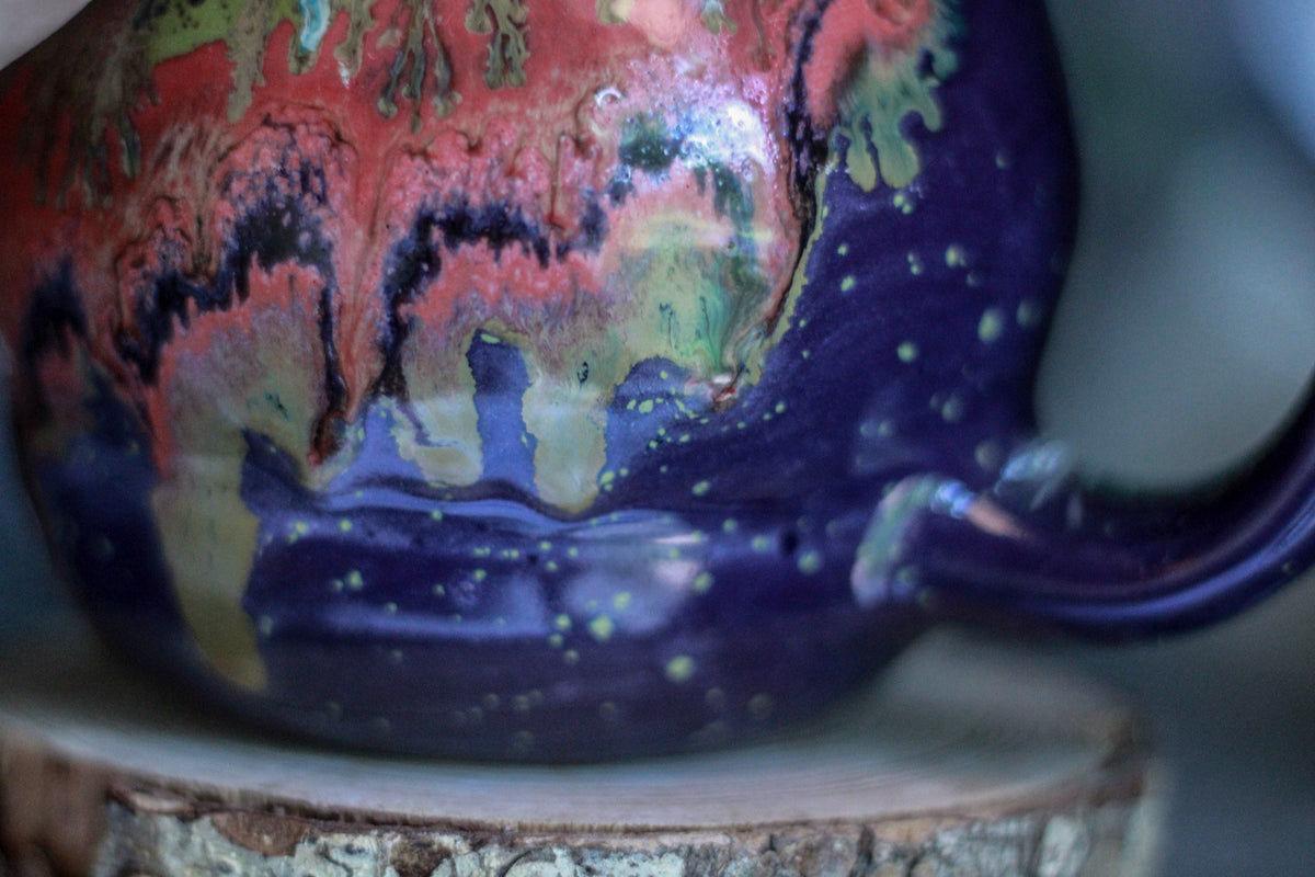 04-A Purple Rainbow Grotto Flared Acorn Mug - TOP SHELF, 21 oz.
