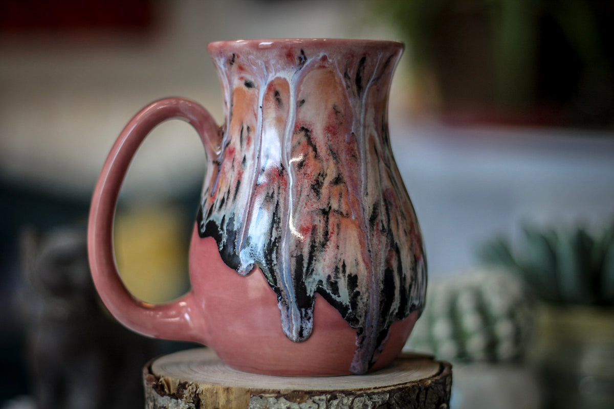 06-E Granny's Lace Variation Flared Notched Mug - MINOR MISFIT, 16 oz. - 10% off