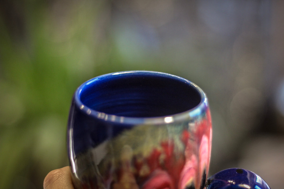 04-A Molten Strata Gourd Mug - TOP SHELF, 23 oz.