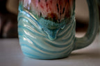 05-D Coral Meadow Textured Mug, 15 oz.