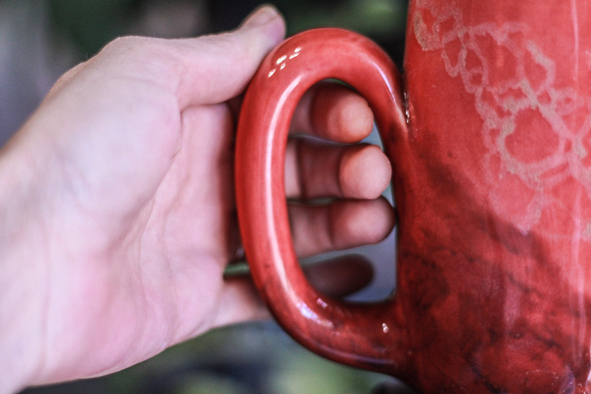 09-C Coral Stone EXPERIMENT Notched Mug, 23 oz.