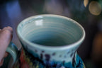06-B Aqua Rainbow Grotto Flared Mug, 22 oz.