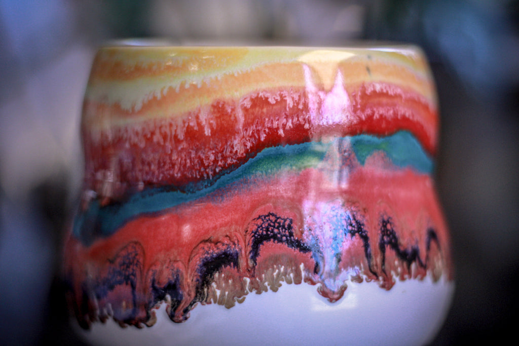 05-B Painted Desert Notched Squat Gourd Mug - MINOR MISFIT, 28 oz. - 10% off