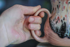 04-D Granny's Lace Flared Textured Mug, 14 oz.