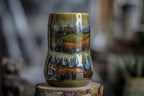 05-D Boreal Mist PROTOTYPE Notched Gourd Mug, 15 oz.