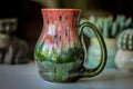 06-D Coral Meadow Barely Flared Acorn Mug, 18 oz.