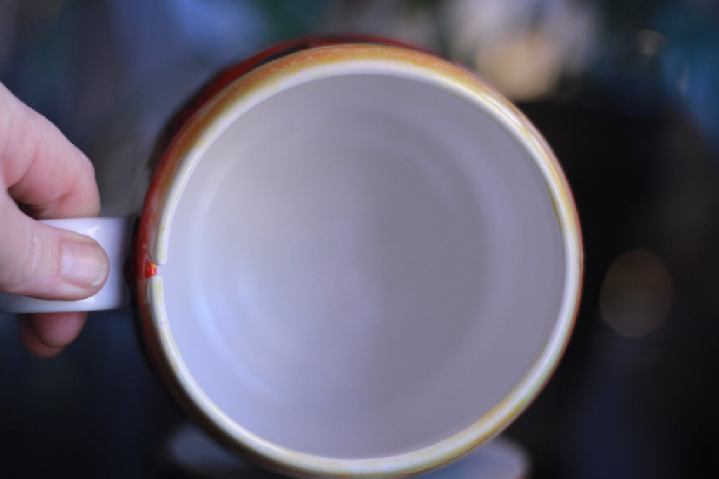 05-B Painted Desert Notched Squat Gourd Mug - MINOR MISFIT, 28 oz. - 10% off