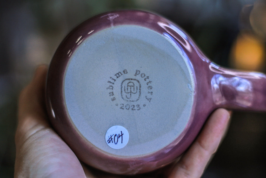 04-B Lavender Fields Notched Mug - MINOR MISFIT, 24 oz. - 10% off