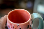 05-D Coral Meadow Textured Mug, 15 oz.