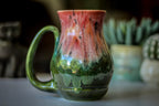 06-D Coral Meadow Barely Flared Acorn Mug, 18 oz.