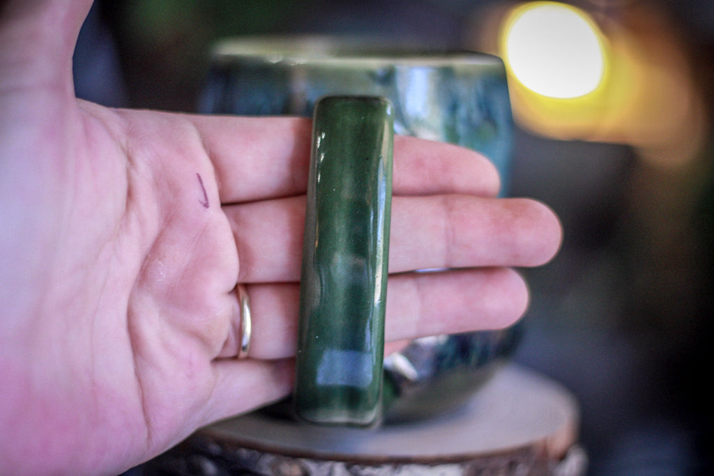 17-D Olive Grotto Gourd Mug, 12 oz.