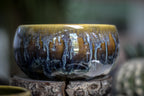 05-E Mossy Wave Hermit Set, 12 oz. cup/ 10 oz. bowl
