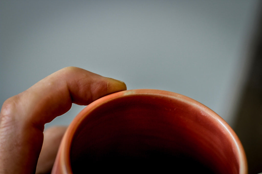 05-D Coral Meadow Textured Mug, 15 oz.