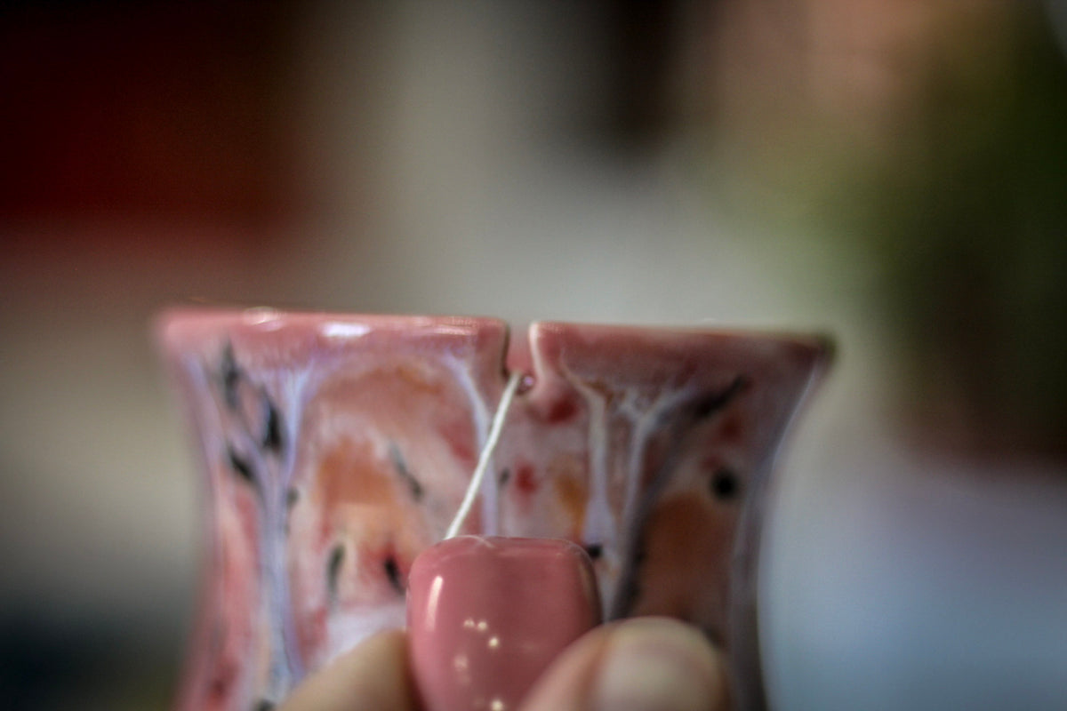 06-E Granny's Lace Variation Flared Notched Mug - MINOR MISFIT, 16 oz. - 10% off