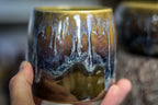 05-E Mossy Wave Hermit Set, 12 oz. cup/ 10 oz. bowl