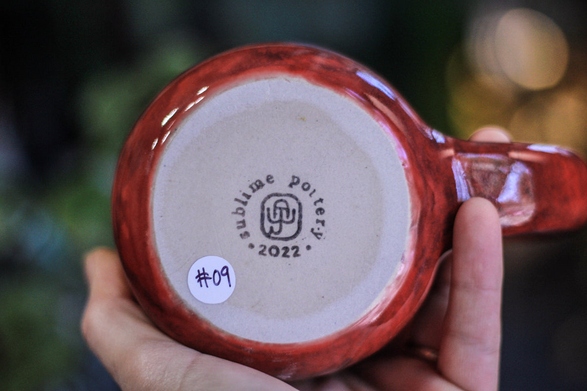 09-C Coral Stone EXPERIMENT Notched Mug, 23 oz.