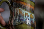 05-D Boreal Mist PROTOTYPE Notched Gourd Mug, 15 oz.