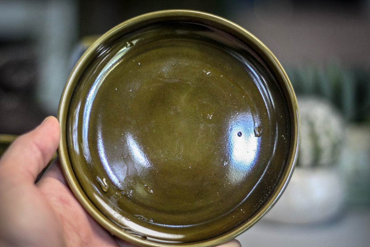 05-E Mossy Wave Hermit Set, 12 oz. cup/ 10 oz. bowl