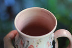 04-D Granny's Lace Flared Textured Mug, 14 oz.