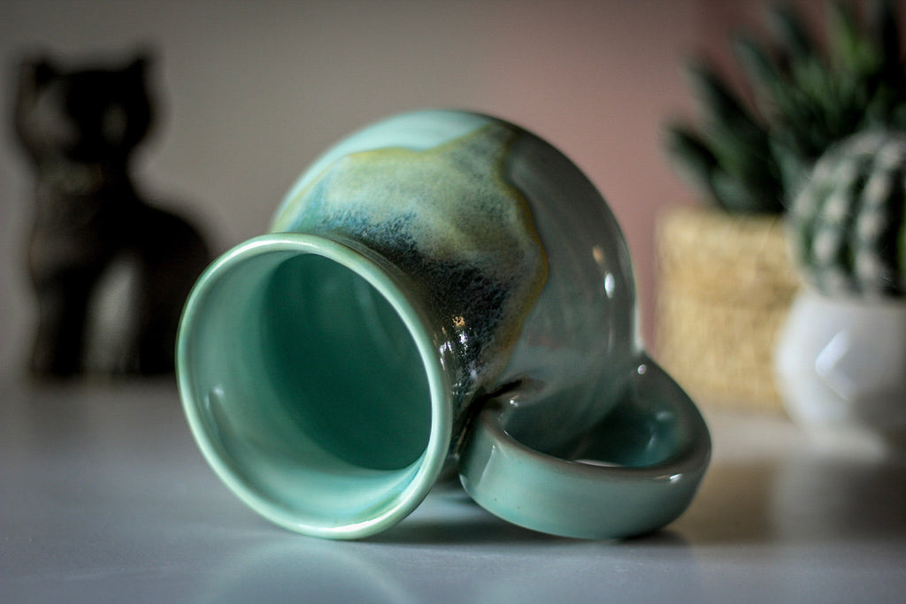 06-E Atlantean Jade Barely Flared Mug, 15 oz.