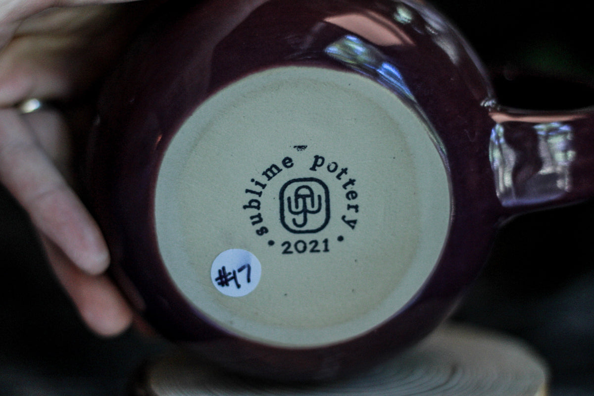 17-C Red and Purple PROTOTYPE Flared Mug, 23 oz.