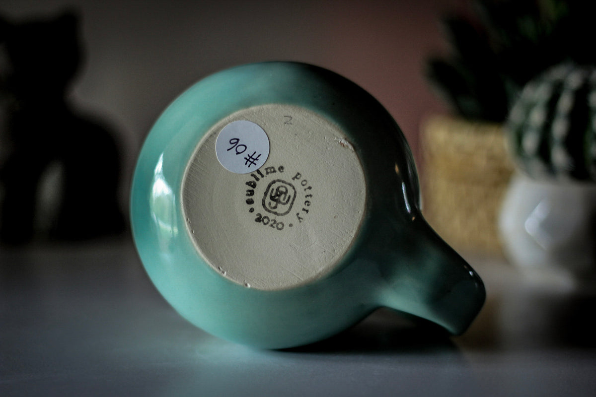 06-E Atlantean Jade Barely Flared Mug, 15 oz.