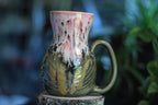 05-D Granny's Lace Barely Flared Textured Mug, 21 oz.