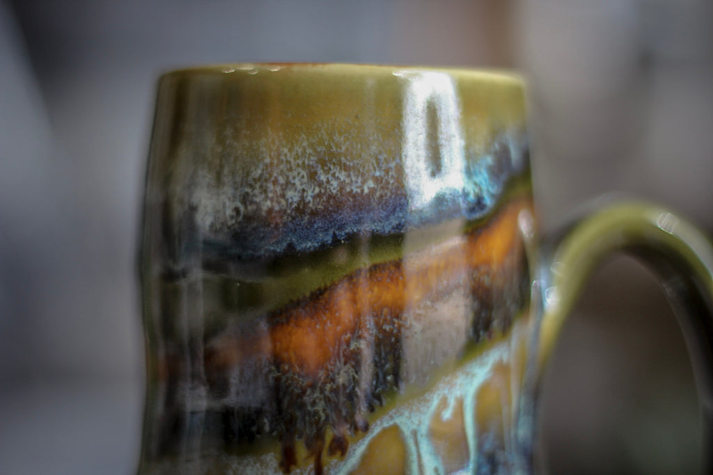 05-D Boreal Mist PROTOTYPE Notched Gourd Mug, 15 oz.