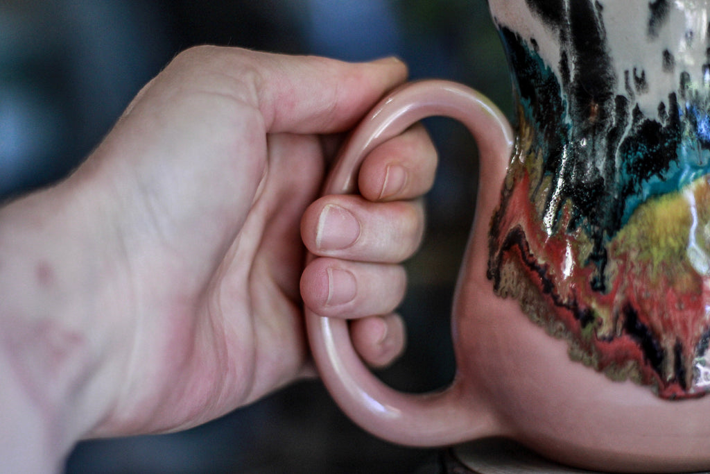 01-B Rainbow Grotto Flared Mug, 21 oz.