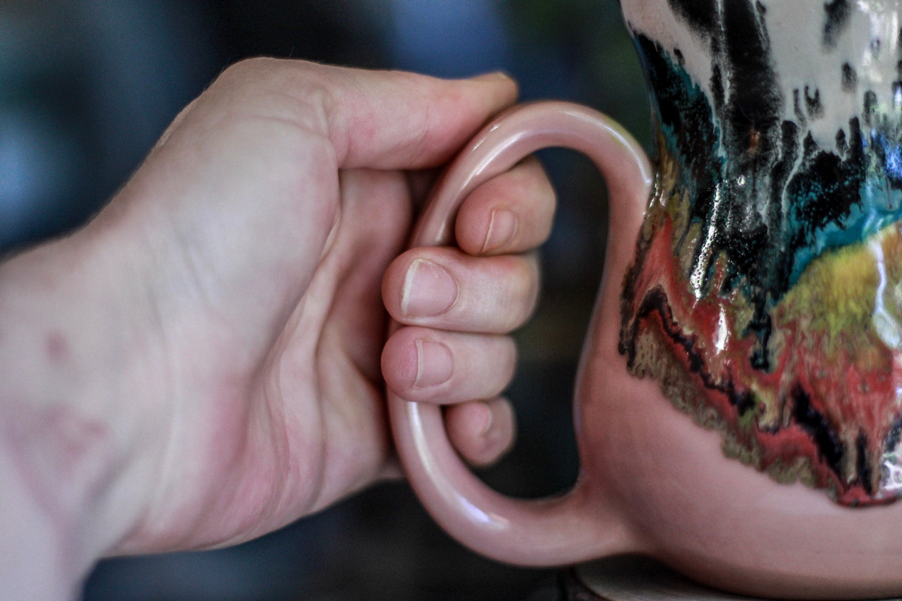 01-B Rainbow Grotto Flared Mug, 21 oz.