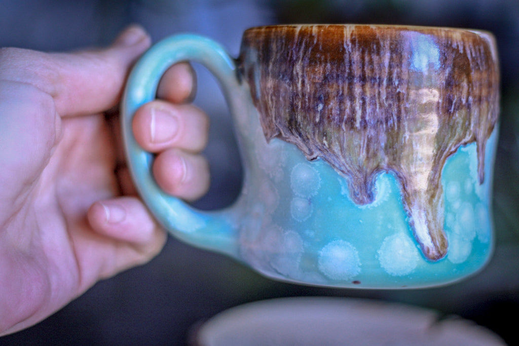 01-E Artic Wave Textured Mug, 10 oz.