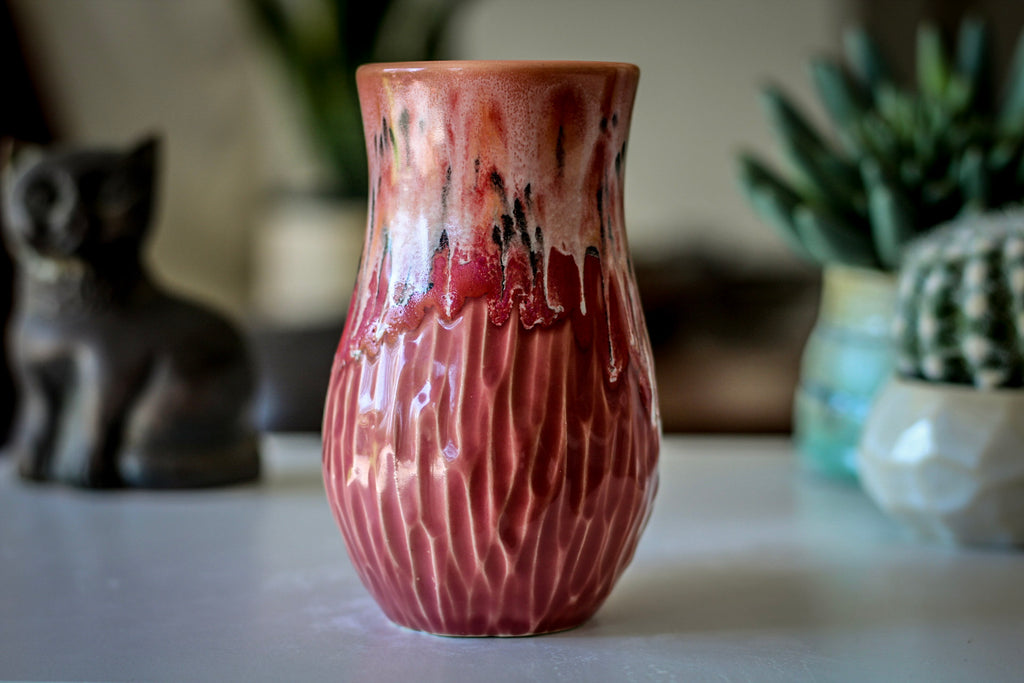 06-D Coral Meadow Barely Flared Textured Mug - MISFIT, 14 oz. - 15% off