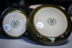 05-E Mossy Wave Hermit Set, 12 oz. cup/ 10 oz. bowl