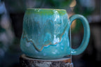 06-E Atlantean Jade Notched Squat Gourd Mug, 20 oz.