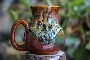 08-C Molten Rainbow Cheetah Flared Notched Mug - TOP SHELF MISFIT, 22 oz.