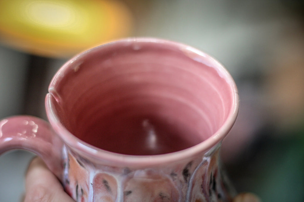 06-E Granny's Lace Variation Flared Notched Mug - MINOR MISFIT, 16 oz. - 10% off