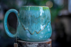 06-E Atlantean Jade Notched Squat Gourd Mug, 20 oz.