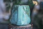 06-E Atlantean Jade Variation Notched Squat Gourd Mug, 16 oz.