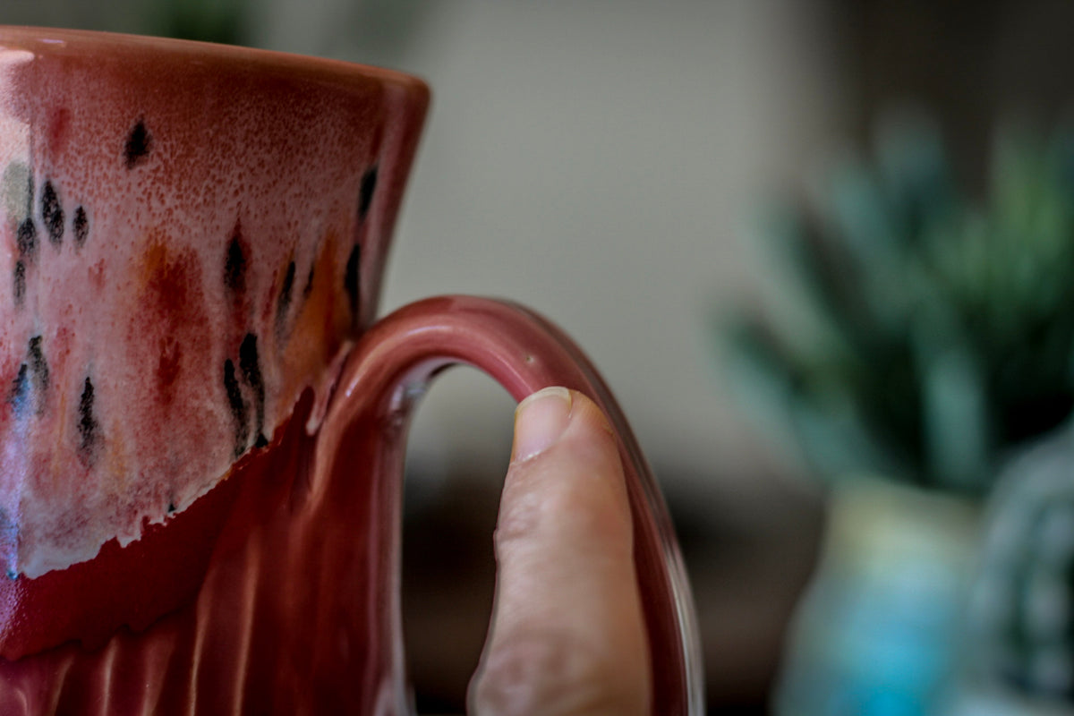06-D Coral Meadow Barely Flared Textured Mug - MISFIT, 14 oz. - 15% off