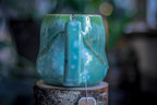 06-E Atlantean Jade Notched Squat Gourd Mug, 20 oz.