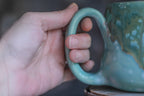 06-E Atlantean Jade Variation Notched Squat Gourd Mug, 16 oz.