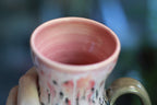 05-D Granny's Lace Barely Flared Textured Mug, 21 oz.
