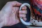 01-A Desert Rainbow Notched Gourd Mug - TOP SHELF, 27 oz.